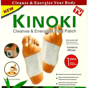 Kinoki Detox Foot Pads Patches Relaxation Massage Relief Stress Feet Care 10 Pads In Each Box