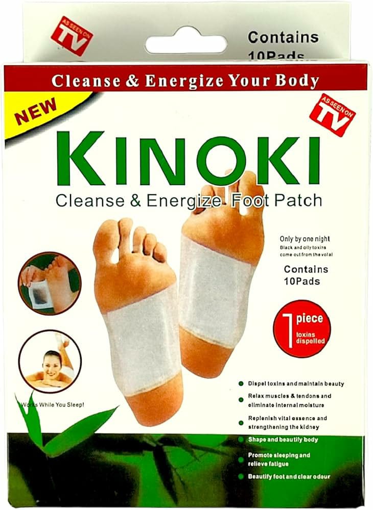 Kinoki Detox Foot Pads Patches Relaxation Massage Relief Stress Feet Care 10 Pads In Each Box